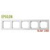Рамка на 5 постов LIREGUS EPSILON 28-0425 Рамка на 5 постов LIREGUS EPSILON 28-0425