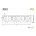 Рамка на 6 постов LIREGUS EPSILON 28-043