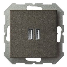 Розетка 2хUSB type A без рамки LIREGUS EPSILON 28-1136