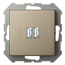 Розетка 2хUSB type A без рамки LIREGUS EPSILON 28-3242