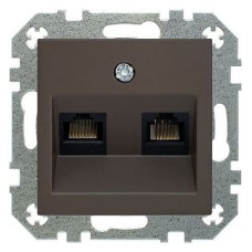 Розетка двойная RJ-11 и Ethernet RJ-45, без рамки LIREGUS RETRO 29-037