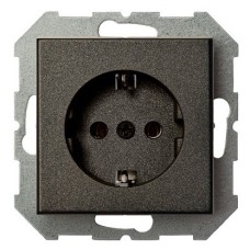 Розетка с заземлением и со шторкой, без рамки LIREGUS EPSILON 28-1067