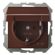 Розетка влагозащищенная с заземлением с крышкой, без рамки LIREGUS EPSILON 28-1363