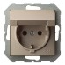 Розетка влагозащищенная с заземлением с крышкой, без рамки LIREGUS EPSILON 28-313