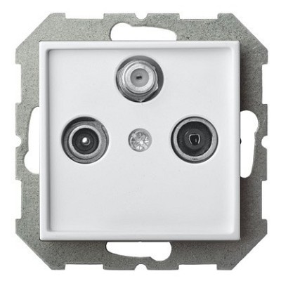 ТВ-розетка и SAT-розетка оконечная без рамки LIREGUS EPSILON 28-028