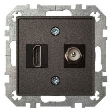 ТВ-розетка и розетка HDMI без рамки LIREGUS EPSILON 28-1132