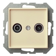 ТВ-розетка оконечные и розетка для радиоточки без рамки LIREGUS EPSILON 28-076