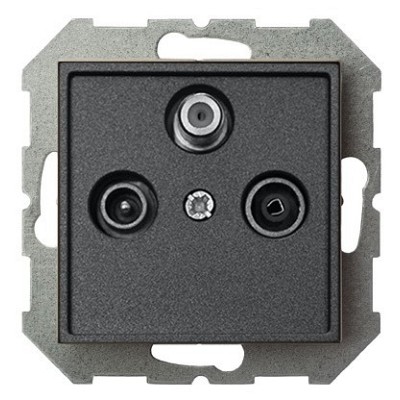 ТВ-розетка оконечные и розетка для радиоточки без рамки LIREGUS EPSILON 28-1134