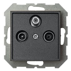 ТВ-розетка проходные и розетка для радиоточки без рамки LIREGUS EPSILON 28-1146