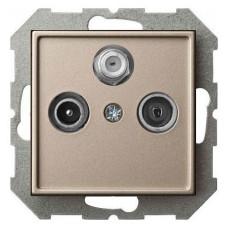ТВ-розетка проходные и розетка для радиоточки без рамки LIREGUS EPSILON 28-3147