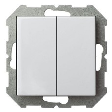 Выключатель двухклавишный без рамки LIREGUS EPSILON 28-0022