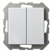 Выключатель двухклавишный без рамки LIREGUS EPSILON 28-0022