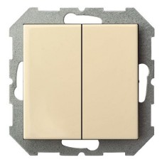 Выключатель двухклавишный без рамки LIREGUS EPSILON 28-0572
