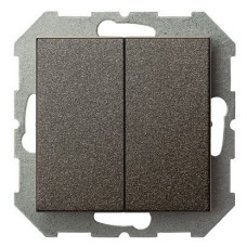 Выключатель двухклавишный без рамки LIREGUS EPSILON 28-103