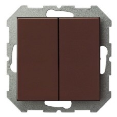 Выключатель двухклавишный без рамки LIREGUS EPSILON 28-133