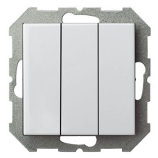 Выключатель трехклавишный без рамки LIREGUS EPSILON 28-004