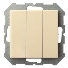 Выключатель трехклавишный без рамки LIREGUS EPSILON 28-054