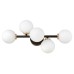 Бра LUMINA DECO Marsiada LDW 6033-5 BK+F.GD