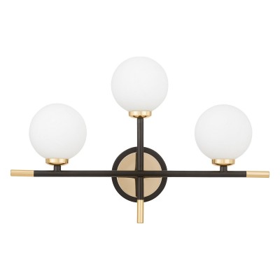 Бра LUMINA DECO Marsiada LDW 6033N-3 BK+F.GD