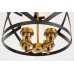 Люстра на штанге LUMINA DECO ASTILA LDP 1242-4 BK+MD