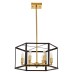 Люстра на штанге LUMINA DECO Lorton LDP 1142-6 BK+MD
