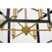 Люстра на штанге LUMINA DECO Lorton LDP 1142-6 BK+MD