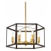 Люстра на штанге LUMINA DECO Lorton LDP 1142-6 BK+MD