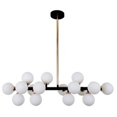 Люстра на штанге LUMINA DECO Marsiada LDP 6033-16 BK+MD