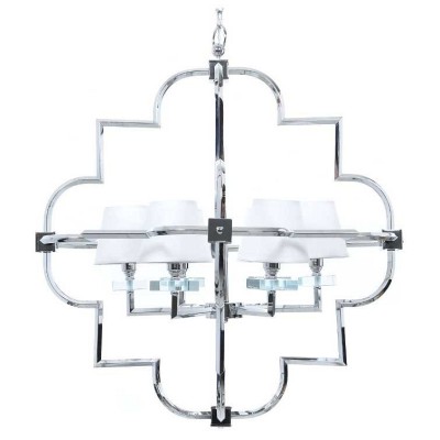 Подвесная люстра LUMINA DECO Baltimore LDP 8020-6 CHR+WT