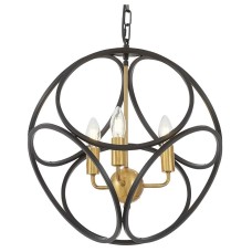 Подвесная люстра LUMINA DECO Casai LDP 1243-3 BK+MD