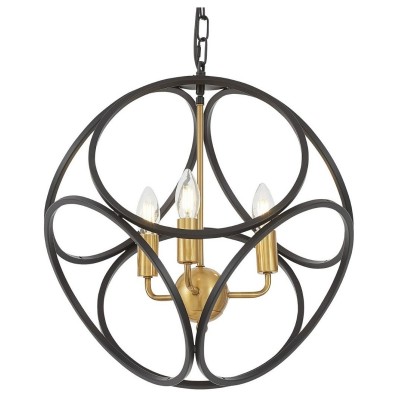 Подвесная люстра LUMINA DECO Casai LDP 1243-3 BK+MD