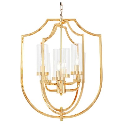 Подвесная люстра LUMINA DECO Trulia LDP 8006-6 F.GD