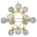 Подвесная люстра LUMINA DECO Zodiak LDP 160N-12 MD+GY
