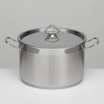 Кастрюля LUXSTAHL, 7 л, d=25.5 см, h=16 см, капсульное дно, индукция, нержавеющая сталь