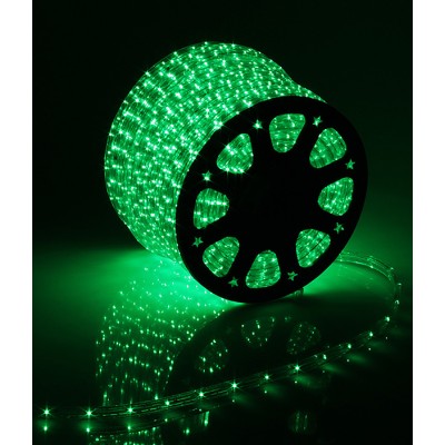 Светодиодный дюралайт Laitcom (LTC) 220В 36 LED/м 2,4 Вт/м Зеленый 100м IP65 F3-H1-220V-G