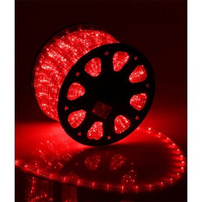 Светодиодный дюралайт Laitcom (LTC) 220В 36 LED/м 2,4 Вт/м Красный 100м IP65 F3-H1-220V-R