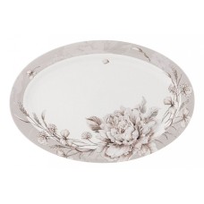 Блюдо декоративное (36x24 см) White flower 415-2126