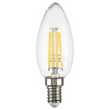 Лампа светодиодная филаментная Lightstar LED Filament E14 6W 3000K свеча прозрачная 933502