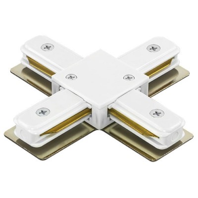 Соединитель с токопроводом X-образный для треков Lightstar Barra 502146
