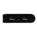 Внешний аккумулятор Luazon PB-26, 15600 мАч, 2 USB, 1/2 А, фонарик, чёрный