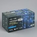Гирлянда «Бахрома» 3 × 0.6 м, IP44, УМС, белая нить, 160 LED, свечение синее, мерцание белым, 220 В