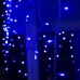 Гирлянда «Бахрома» 3 × 0.6 м, IP44, УМС, прозрачная нить, 160 LED, свечение синее, 220 В