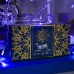 Гирлянда «Бахрома» 3 × 0.6 м, IP44, УМС, прозрачная нить, 160 LED, свечение синее, мерцание белым, 220 В