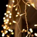 Гирлянда «Бахрома» 4 × 0.6 м, IP44, белая нить, 180 LED, свечение тёплое белое, 8 режимов, 220 В