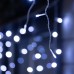 Гирлянда «Бахрома» 6 × 0.7 м, IP44, УМС, белая нить, 120 LED, свечение белое, мерцание, 220 В