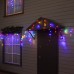 Гирлянда «Бахрома» 6 × 0.7 м, IP44, УМС, тёмная нить, 120 LED, свечение мульти, 220 В
