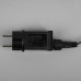 Гирлянда «Нить» 10 м, IP44, УМС, тёмная нить, 100 LED, свечение белое, мерцание всех светодиодов, 24 В