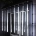 Гирлянда «Сосульки» 2.5 × 0.5 м, IP65, прозрачная нить, 288 LED, свечение белое с эффектом стекания, 12 В