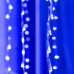 Гирлянда «Водопад» 2 × 1.5 м, IP44, прозрачная нить, 400 LED, свечение синее, 8 режимов, 220 В