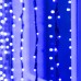 Гирлянда «Водопад» 2 × 1.5 м, IP44, тёмная нить, 400 LED, свечение синее, 8 режимов, 220 В